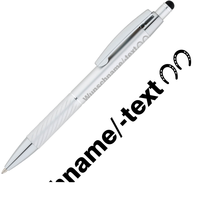 Kugelschreiber Hufeisen  mit Wunschtext